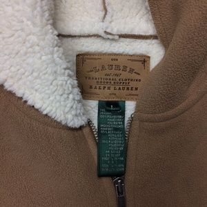 LRL Ralph Lauren Sherpa Vest Soft Plush Size Large L